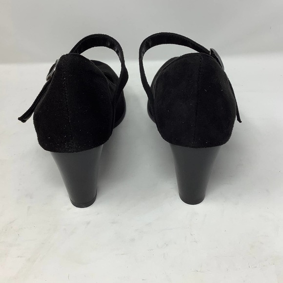 BUTITI  Black Block-Heel Round-Toe Pump in Size 10 New Retail $180 - Picture 5 of 8
